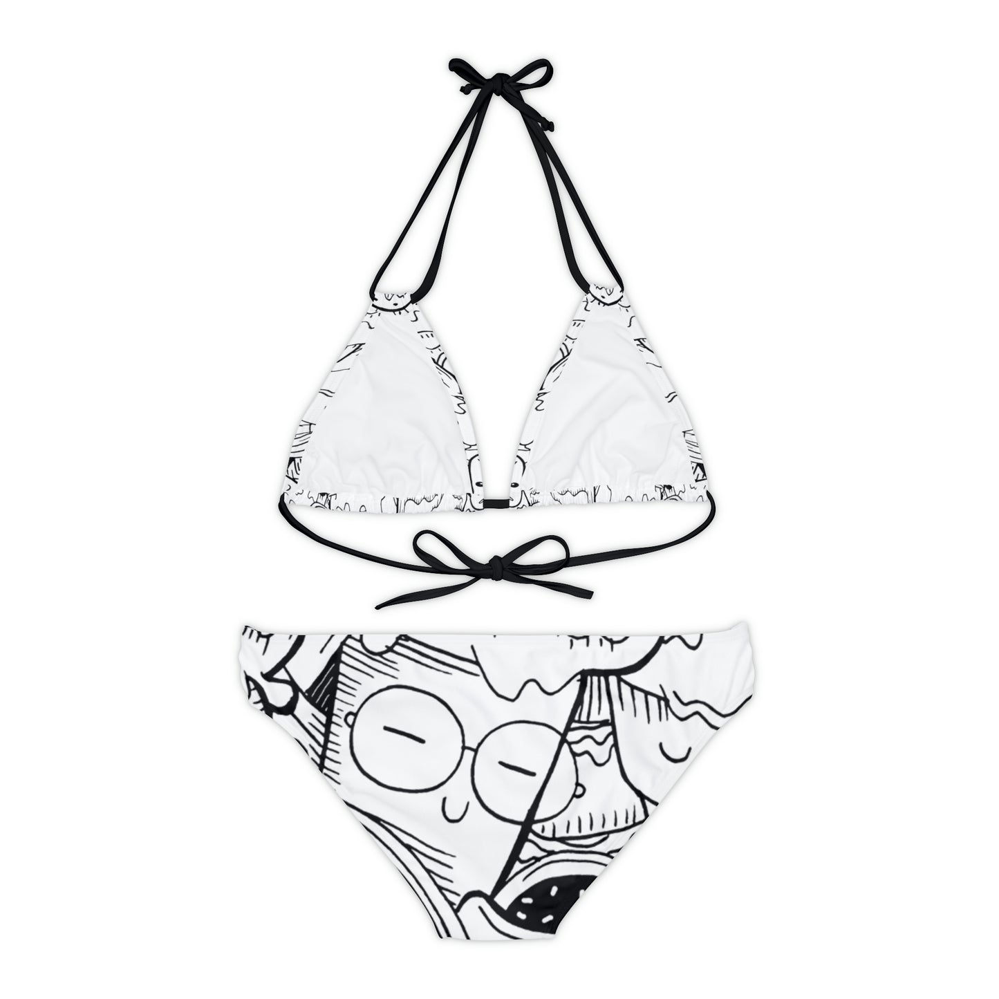 Doodle Icecream - Conjunto de bikini con tiras Inovax