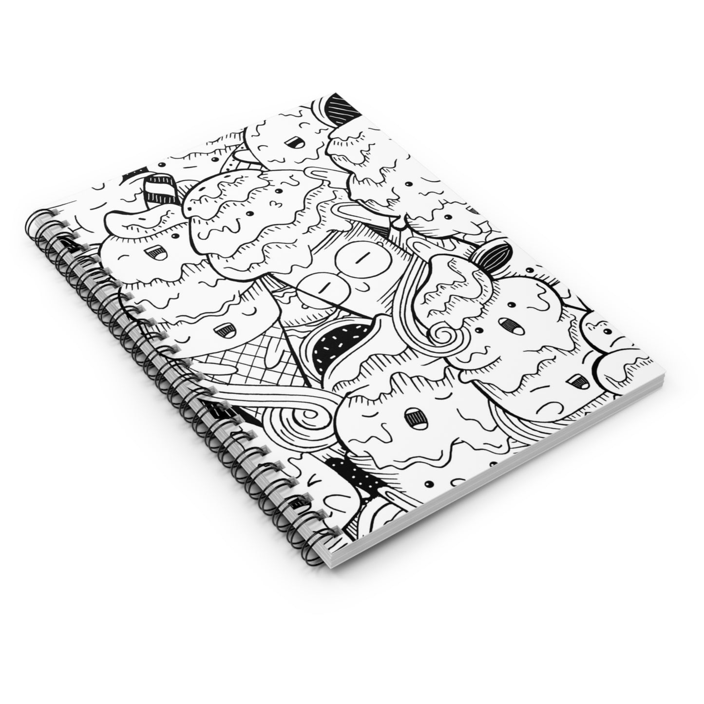 Doodle Icecream - Inovax Spiral Notebook (Ruled Line)