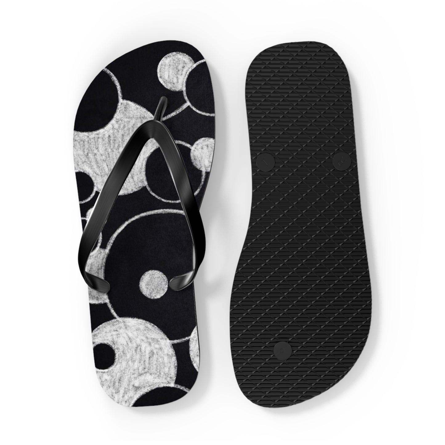 Black Dots - Inovax Flip Flops