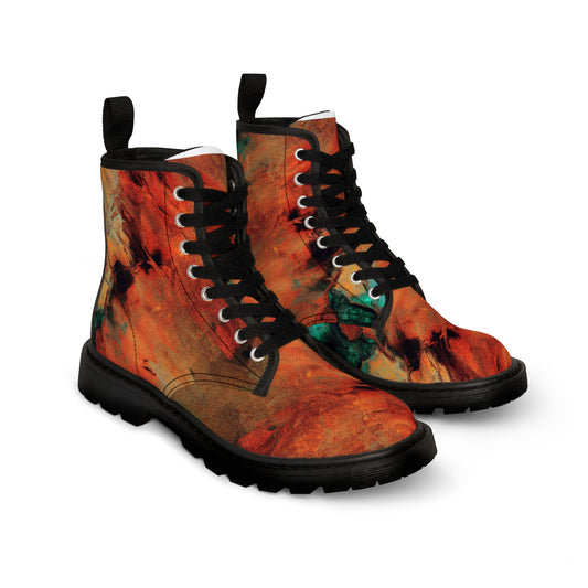 Orange flush - Bottes en toile pour hommes Inovax