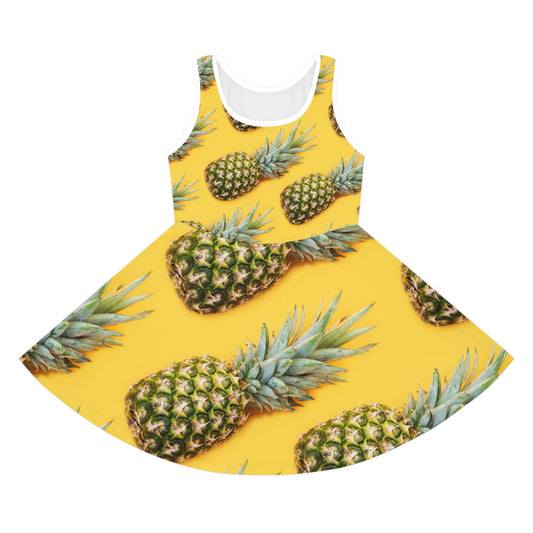 Pineapple - Inovax Girl's Sleeveless Sundress