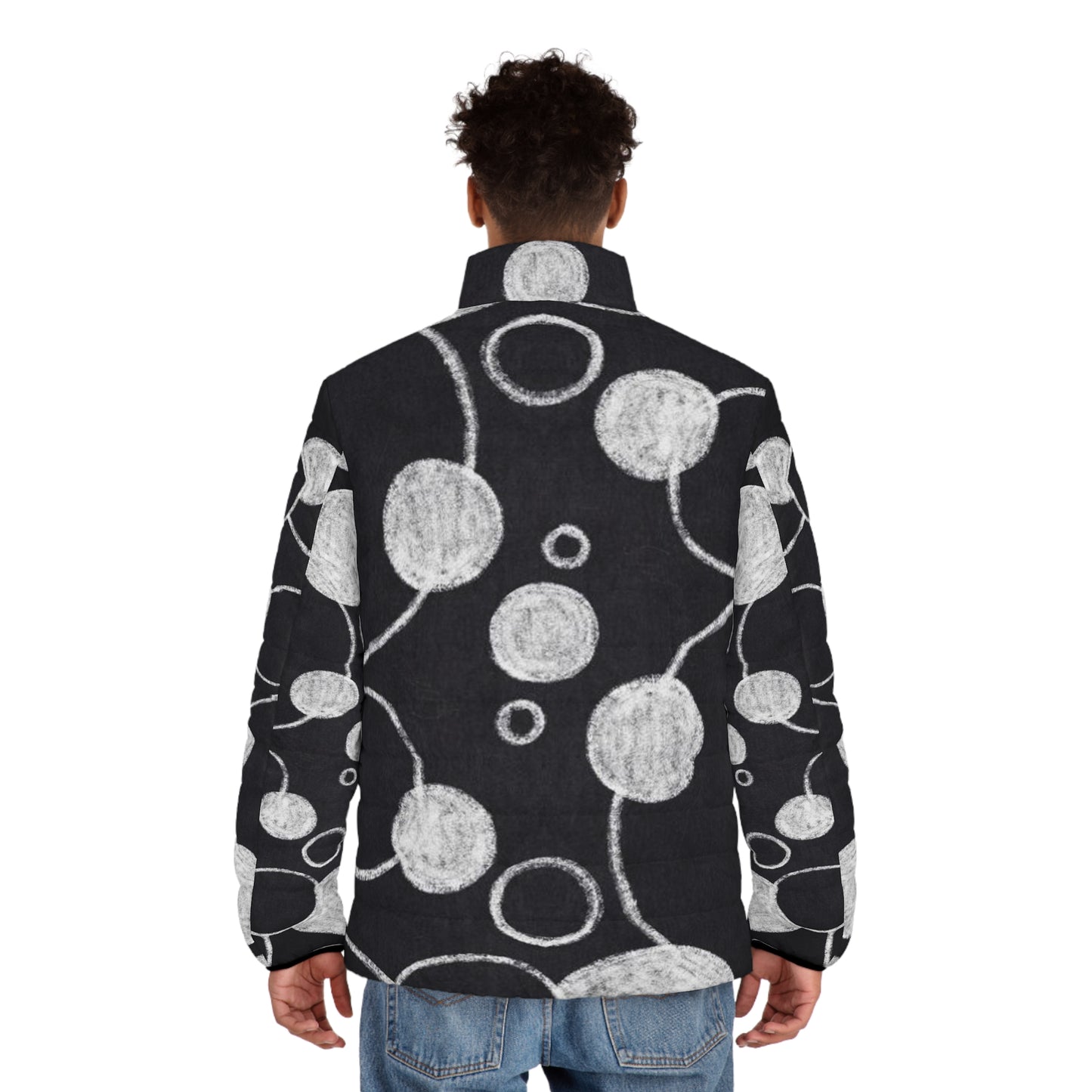 Black Dots - Chaqueta acolchada para hombre