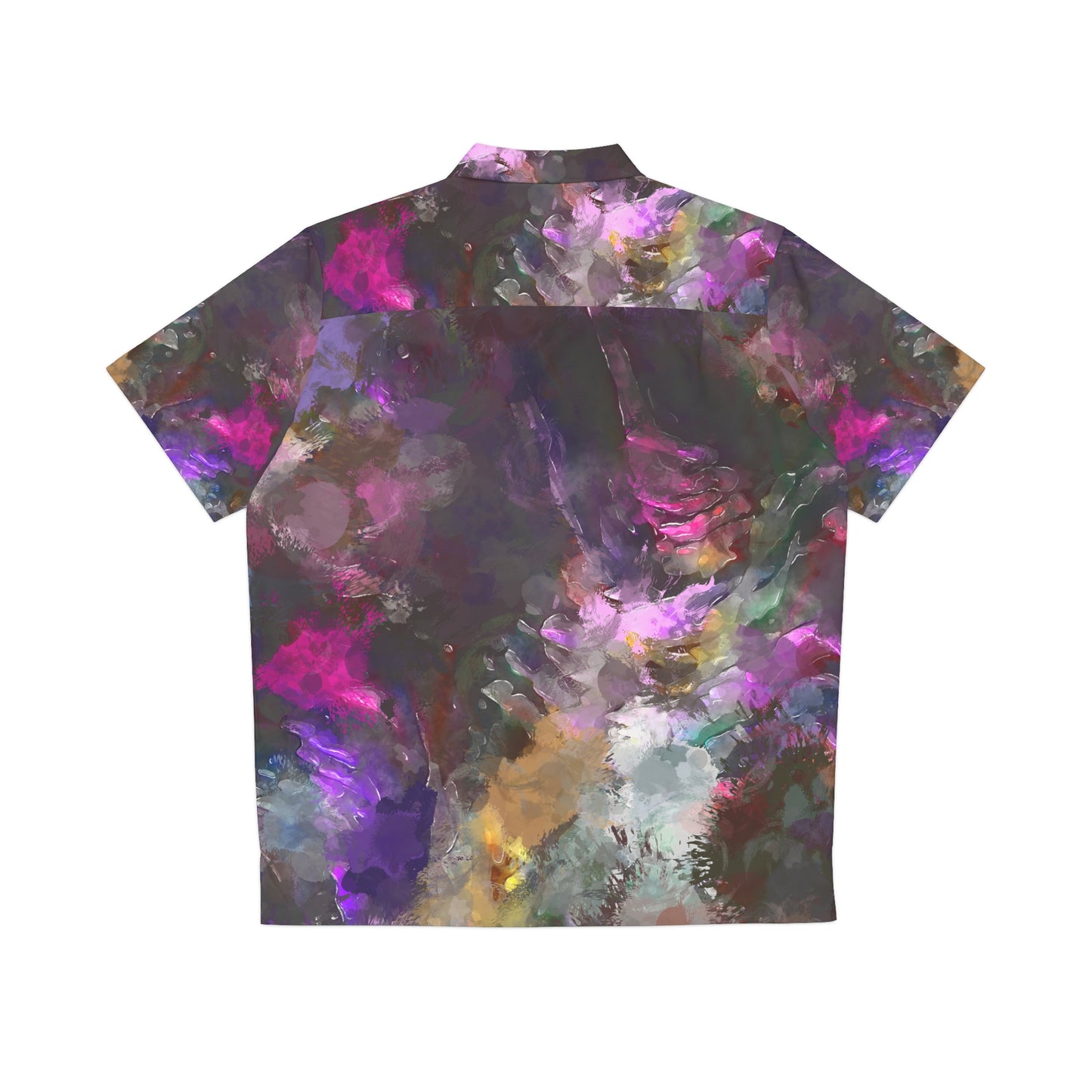 Pintura Morada - Camisa hawaiana hombre Inovax