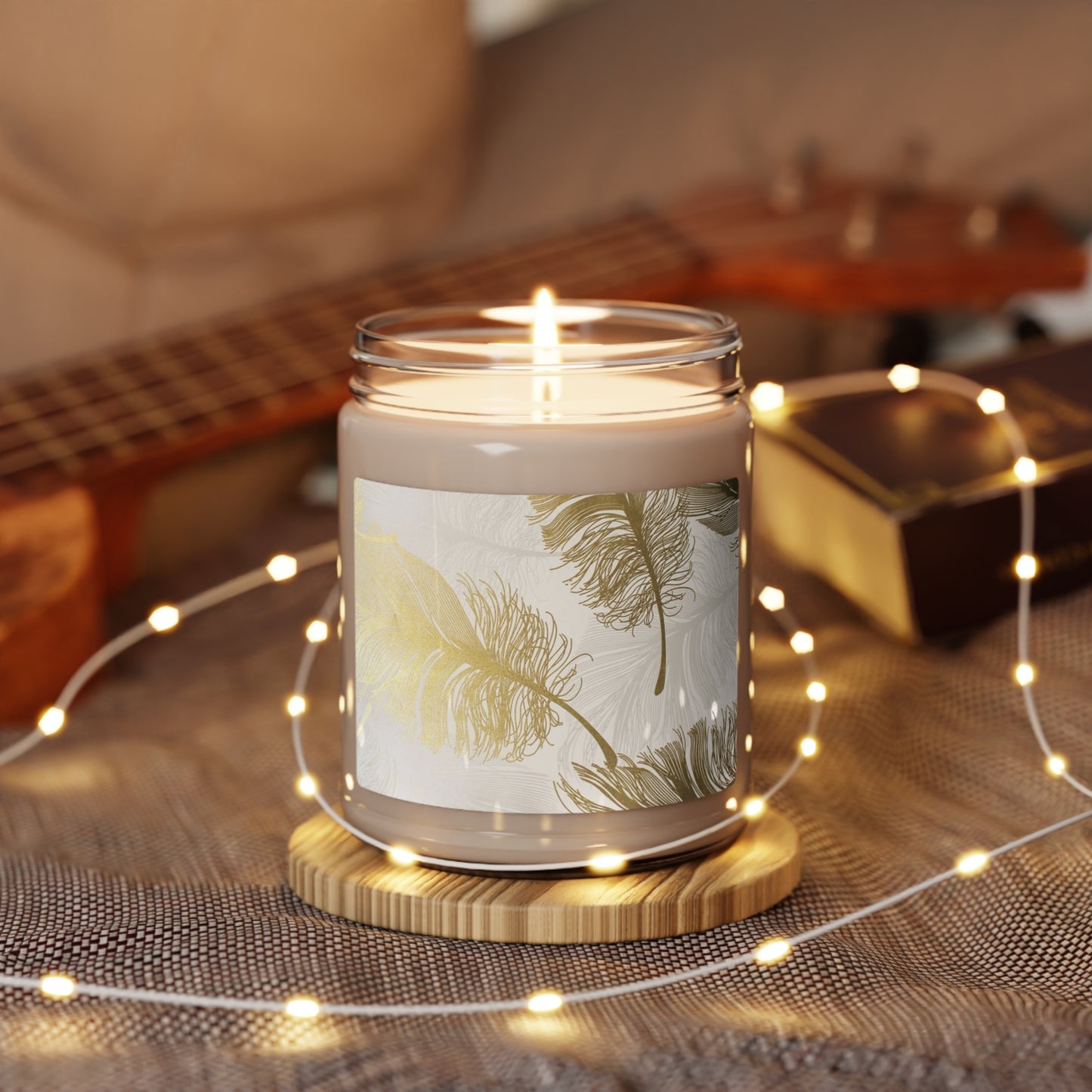 Golden Feathers - Inovax Scented Soy Candle 9oz