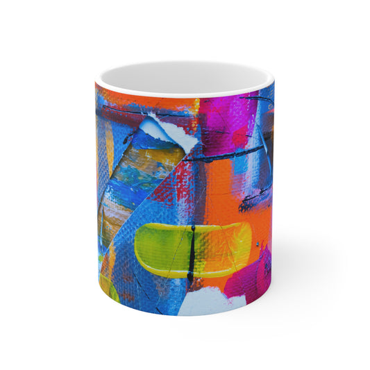 Colores Cuadrados - Taza de Cerámica Inovax 11oz