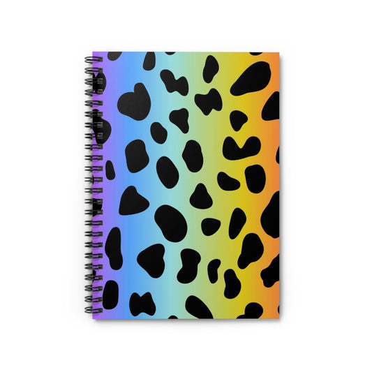 Jaguar coloré - Carnet à spirale Inovax (ligne lignée)