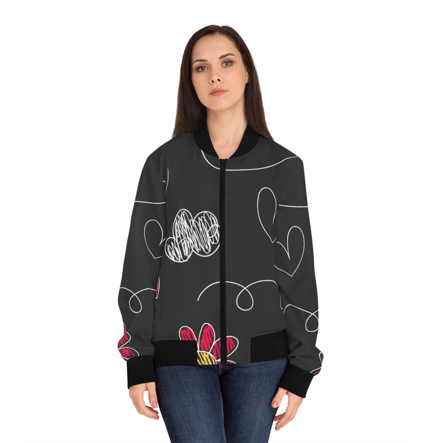 Kids Doodle Playground - Chaqueta bomber para mujer Inovax