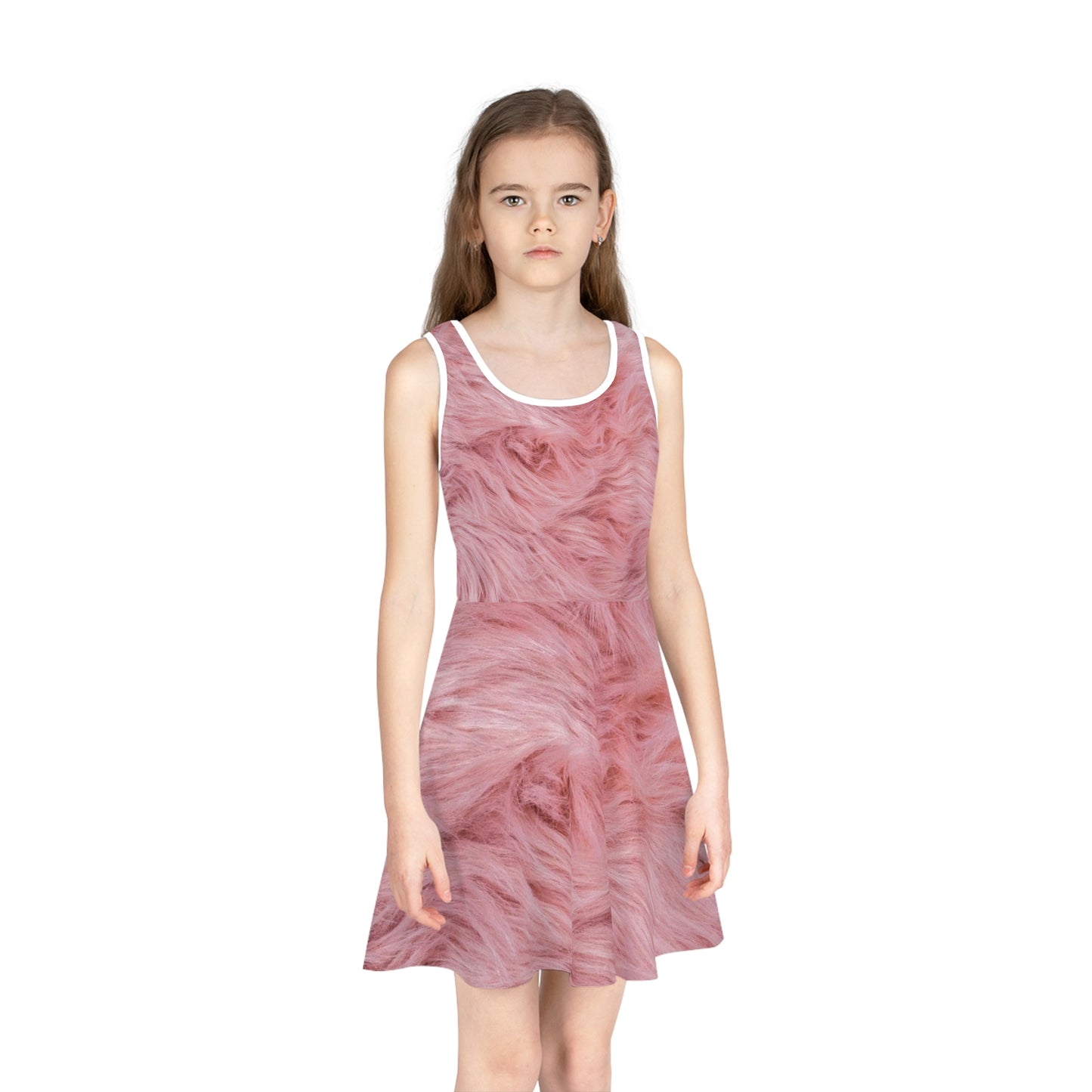 Pink Teddy - Inovax Girl's Sleeveless Sundress