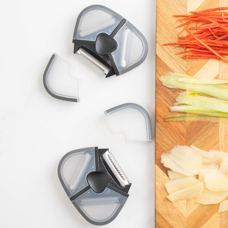 Couteau d'office multifonction 3 en 1, éplucheur de fruits, raboteuse de pommes de terre et de melon, outil de cuisine