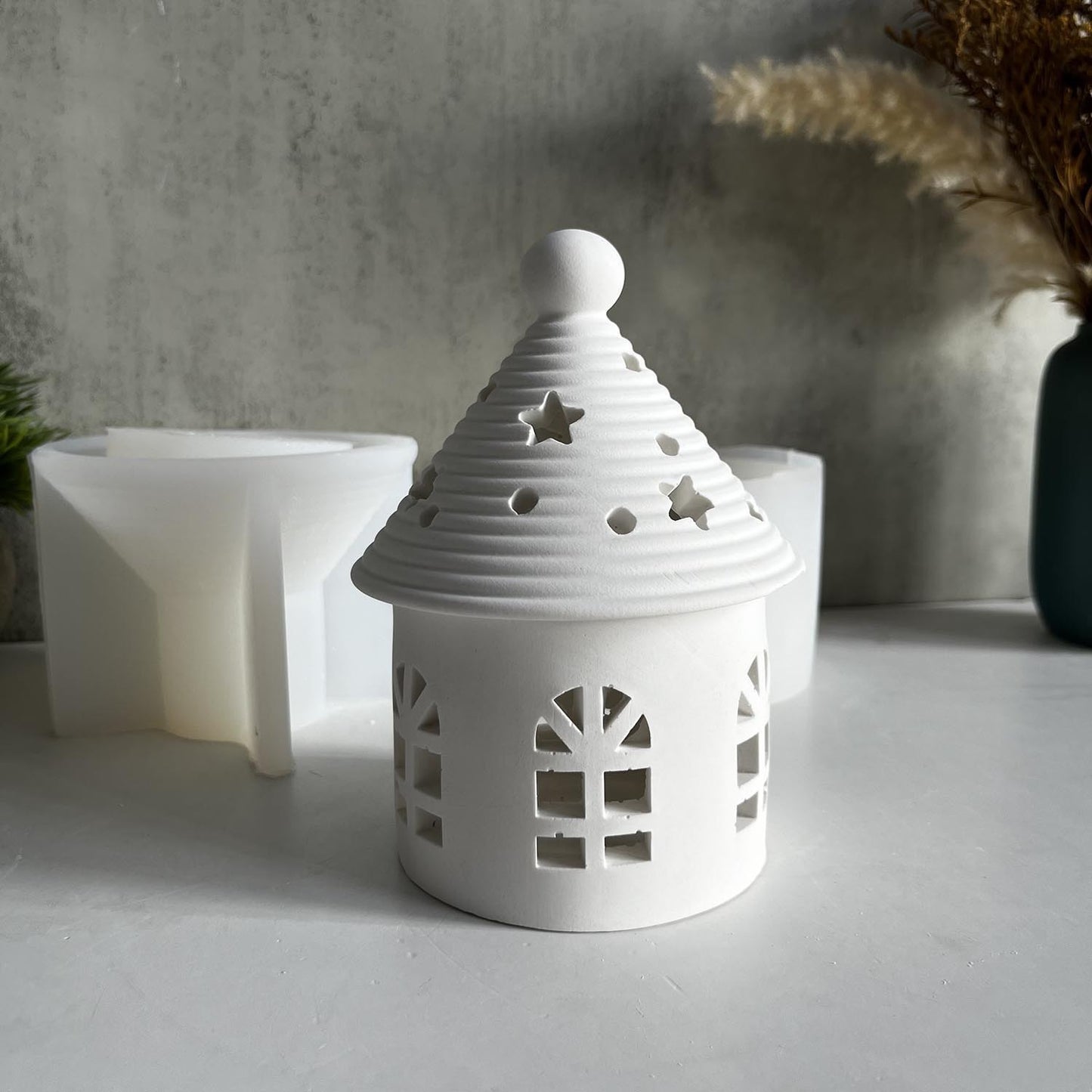 Yurt House Silicone Mold Starry Sky House Plaster Decoration Mold Home Decoration Mold