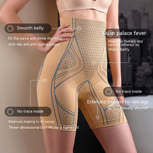 Pantalones abdominales de Lycra líquida 3D para mujer, moldeador fuerte de elevación de cadera