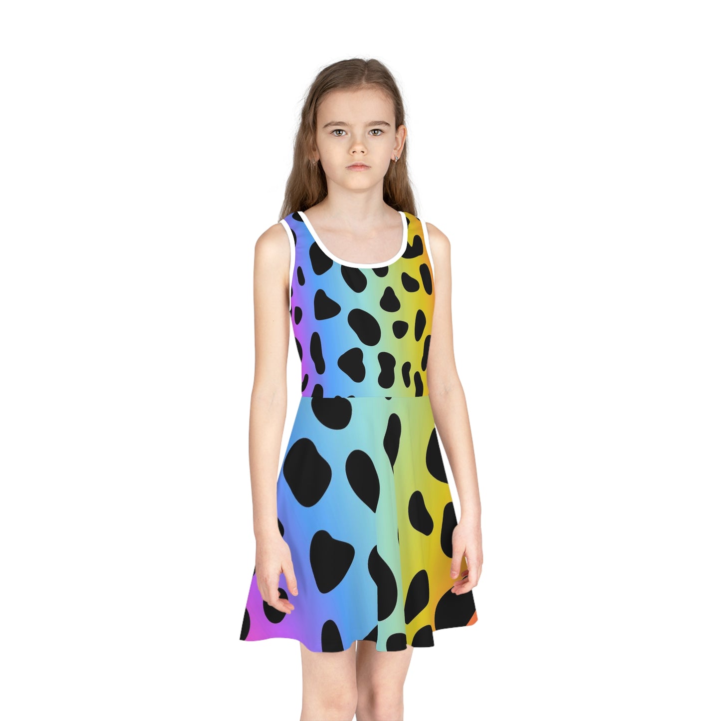 Colorful Jaguar - Inovax Girl's Sleeveless Sundress