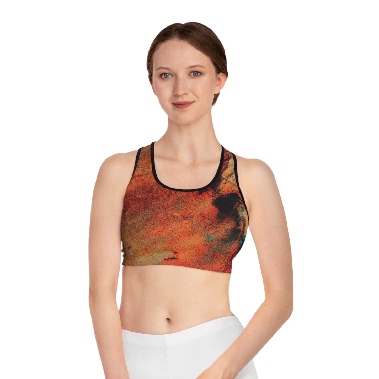 Orange flush - Inovax Sports Bra