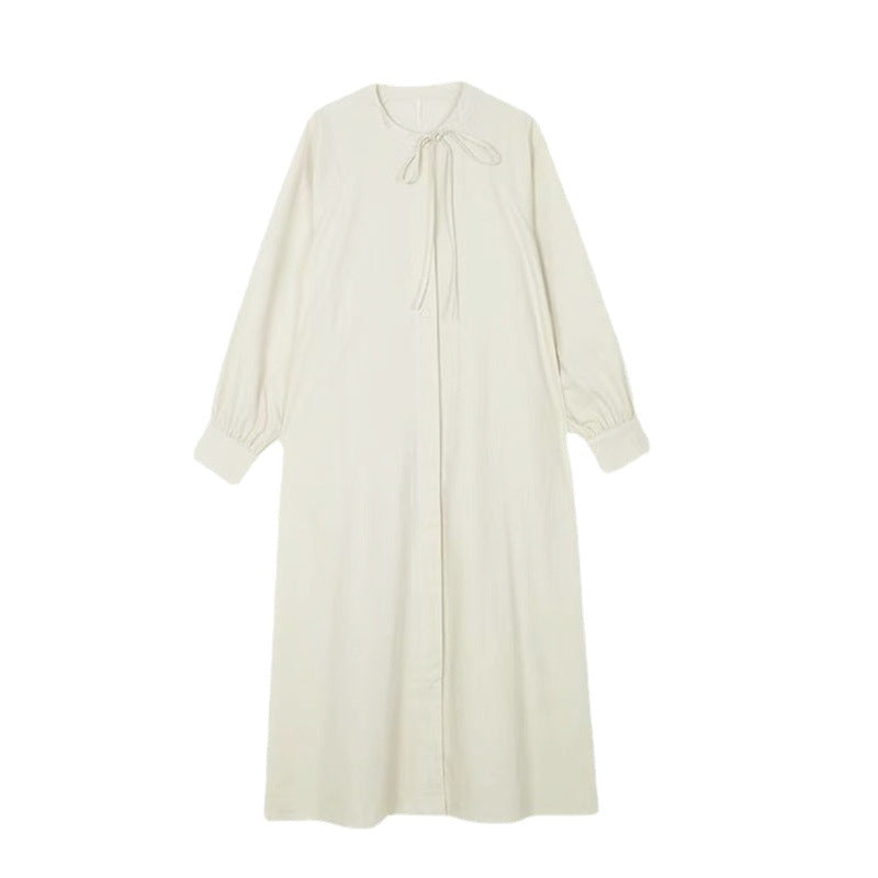 Robe femme printemps et automne Style français manches longues Base