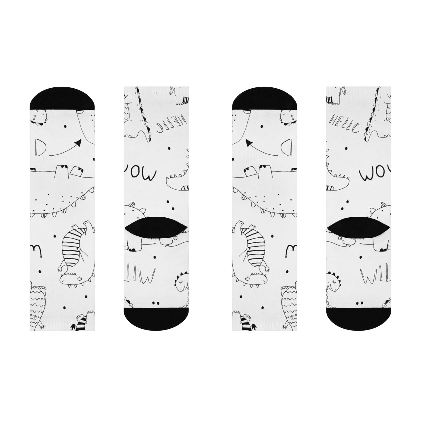 Doodle Dinosours - Calcetines acolchados Inovax