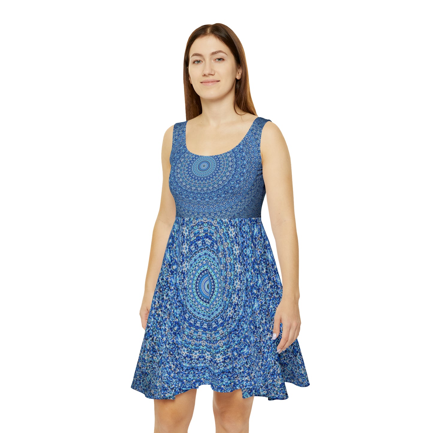 Blue Mandala - Inovax Women's Skater Dress