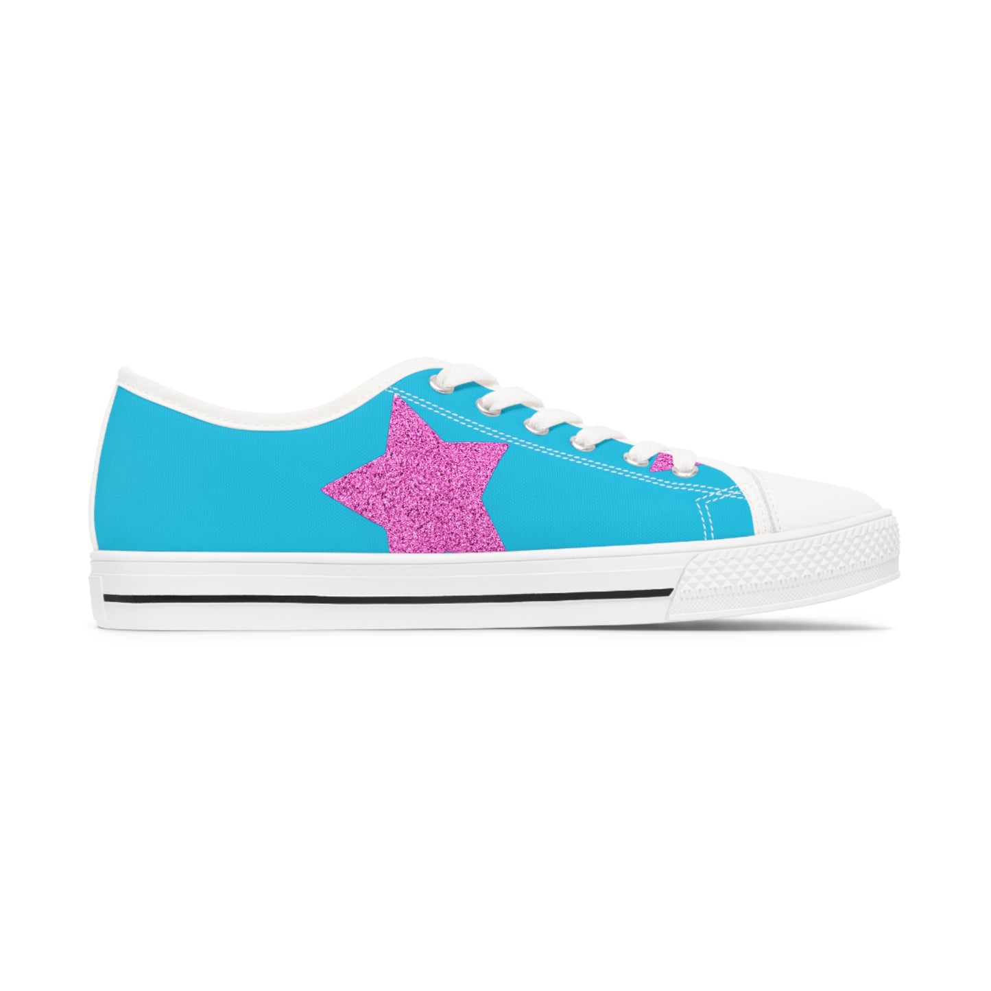 Pink Stars - Inovax Woman's Low Top Sneakers