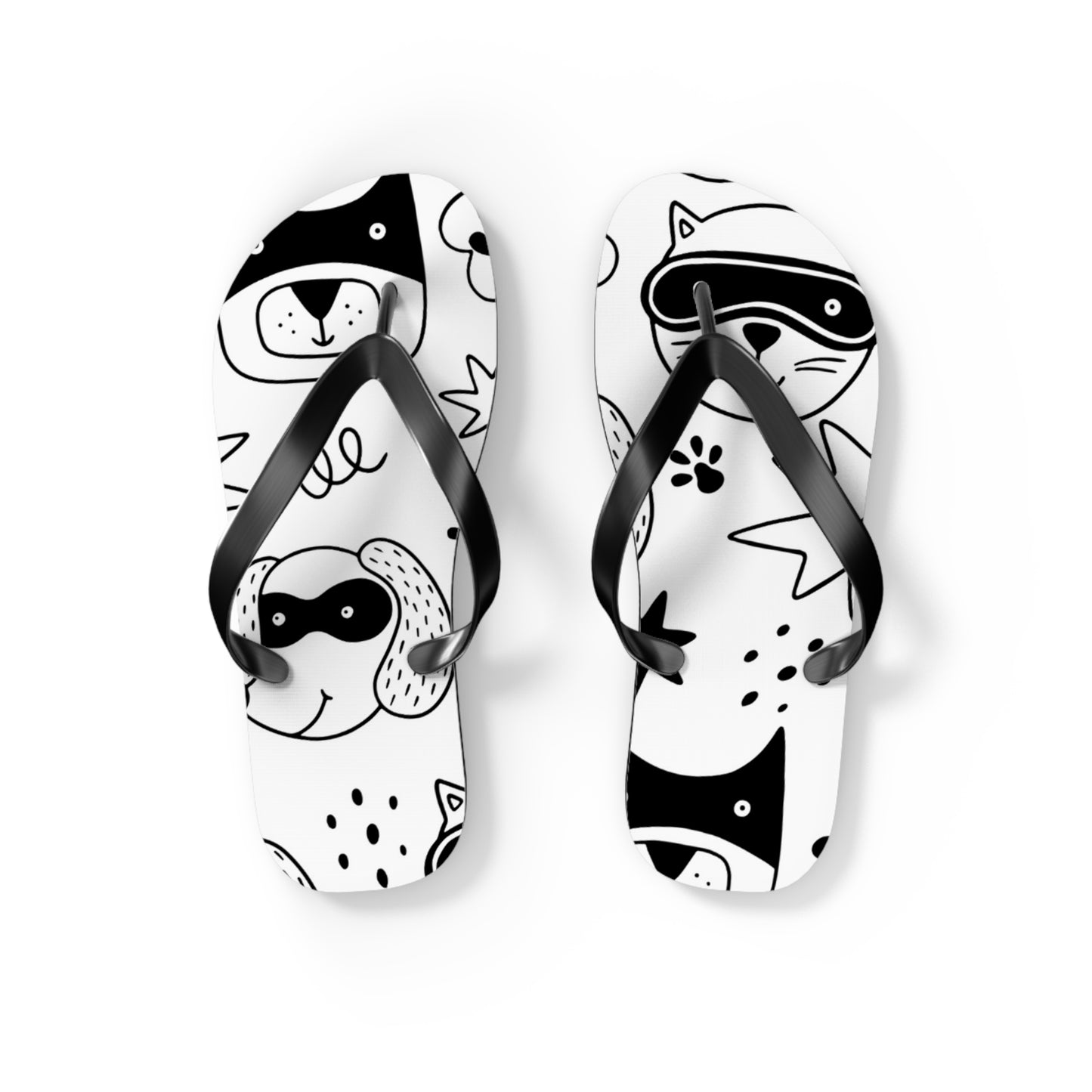 Doodle Dogs & Cats - Inovax Flip Flops