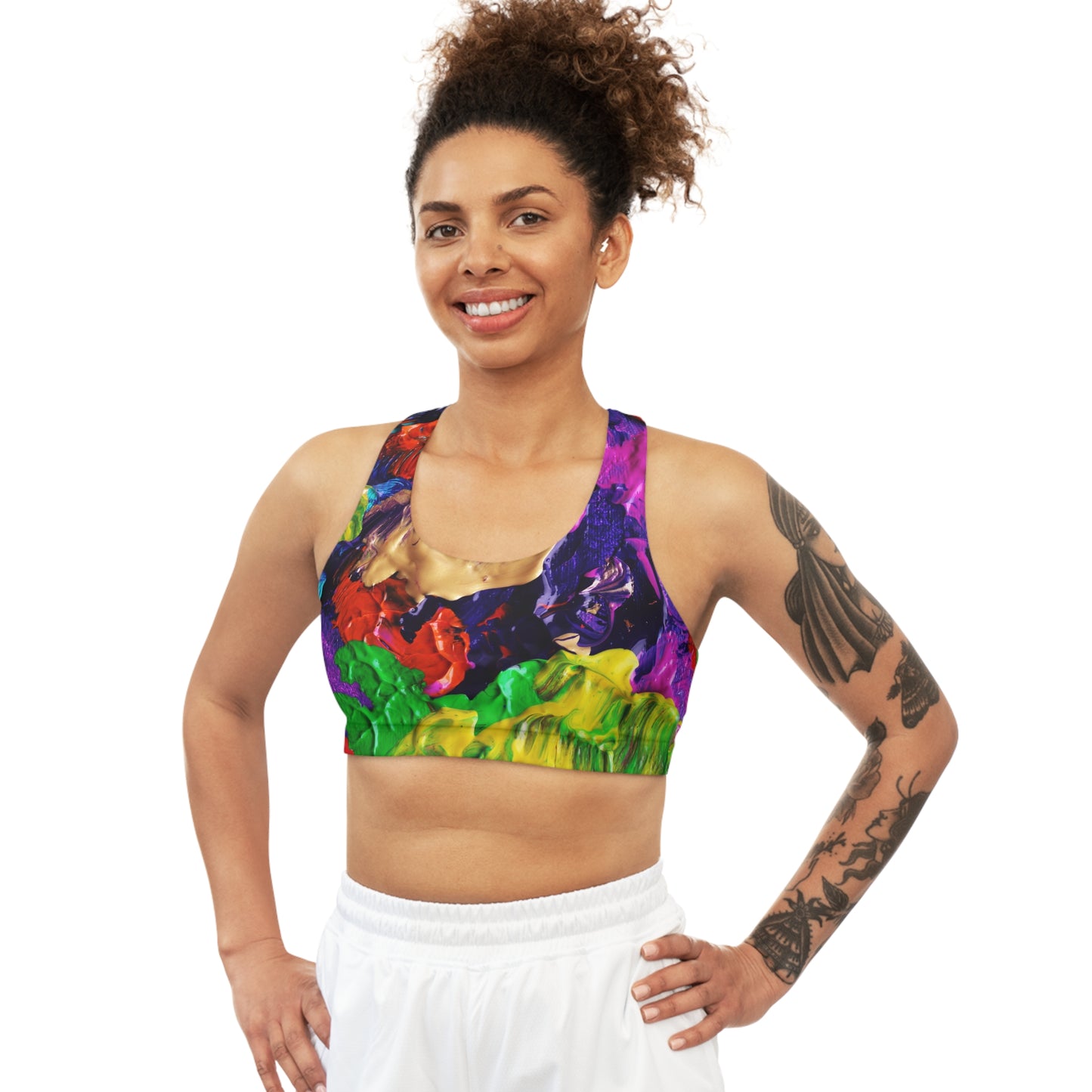 Color Paintings - Inovax Seamless Sports Bra