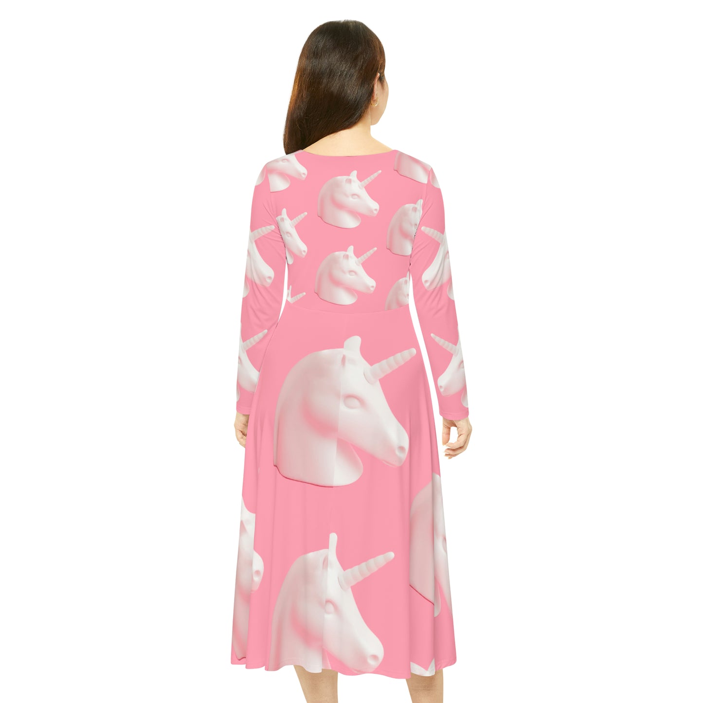 Unicorn - Inovax Women's Long Sleeve Dance Dress