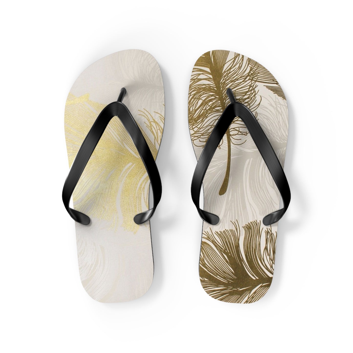 Golden Feathers - Inovax Flip Flops