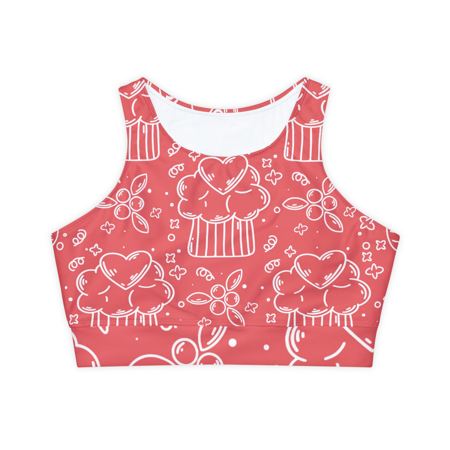 Doodle Pancake - Inovax Padded Sports Bra