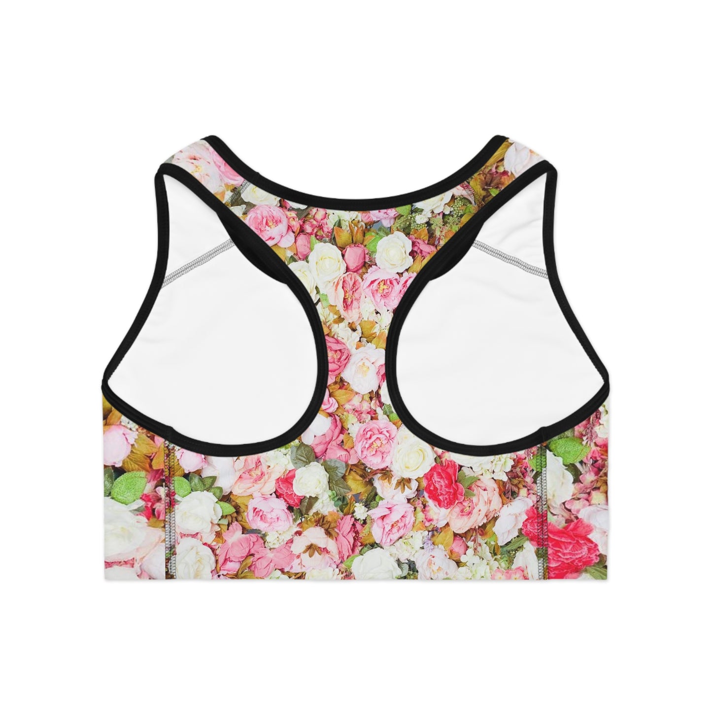 Pink Flowers - Inovax Sports Bra