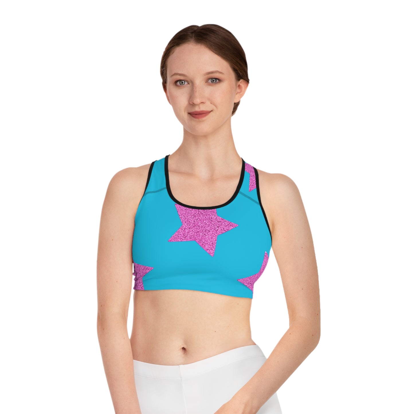 Étoiles roses - Soutien-gorge de sport Inovax