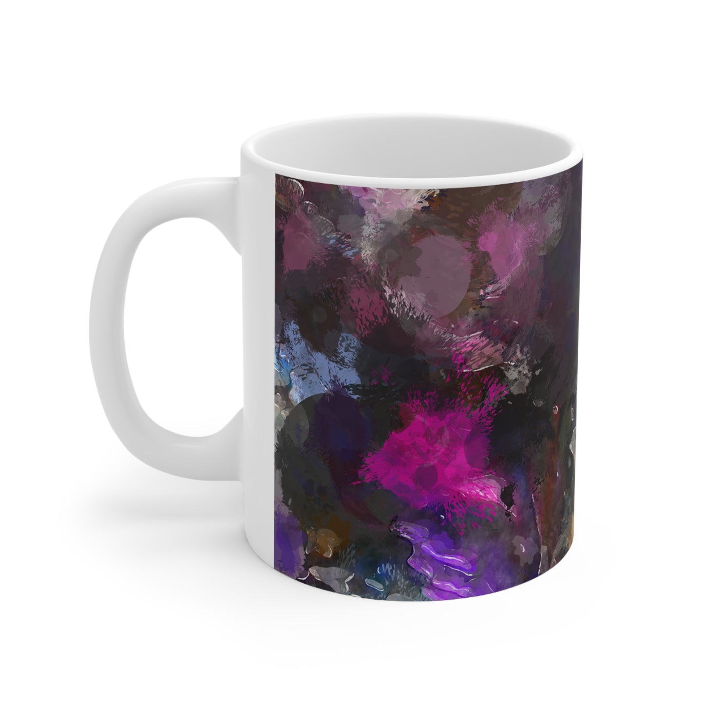 Peinture violette - Tasse en céramique Inovax 11oz