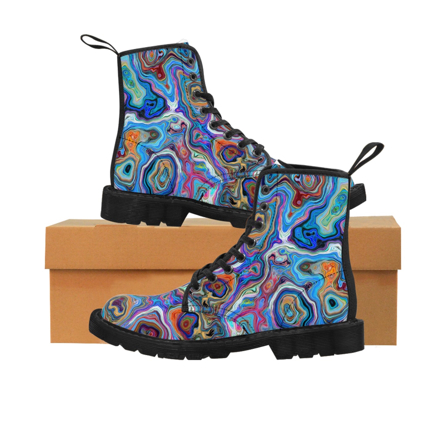 Trippy Liquid - Inovax Men's Canvas Boots