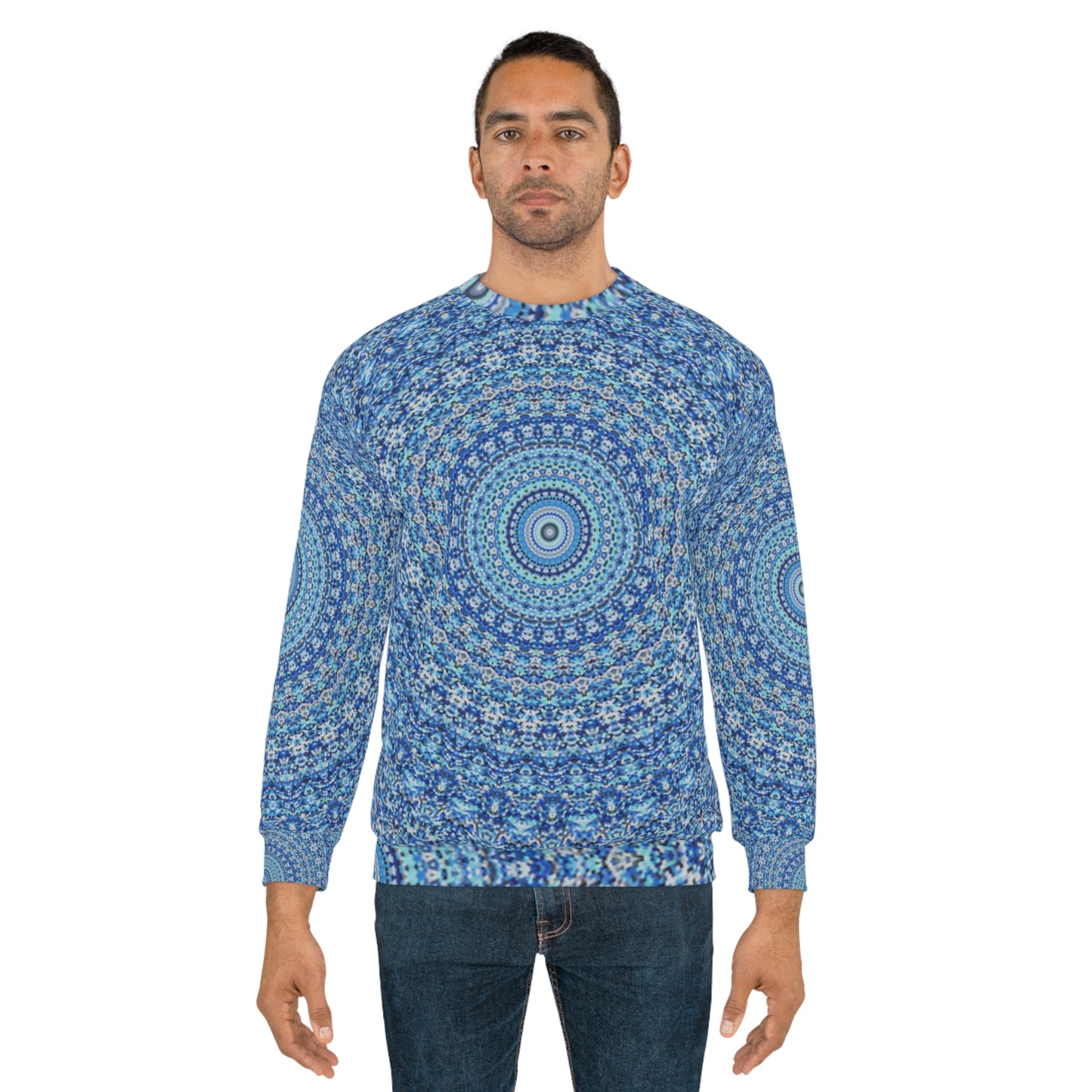 Blue Mandala - Inovax Unisex Sweatshirt