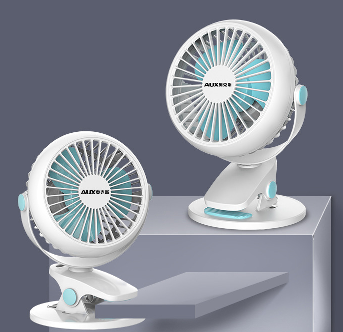 Mini ventilateur de bureau USB à clipser