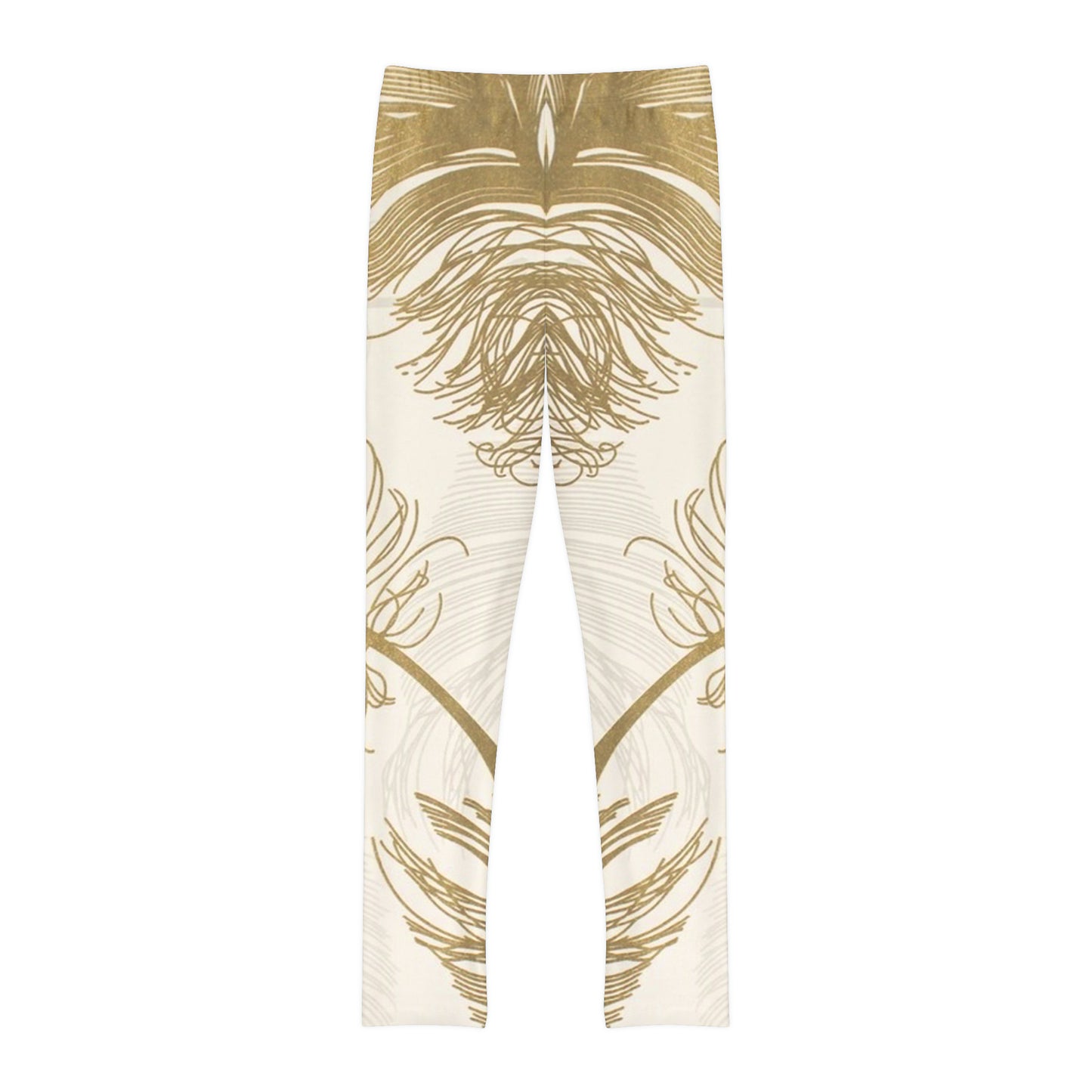 Golden Feathers - Inovax Youth Full-Length Leggings