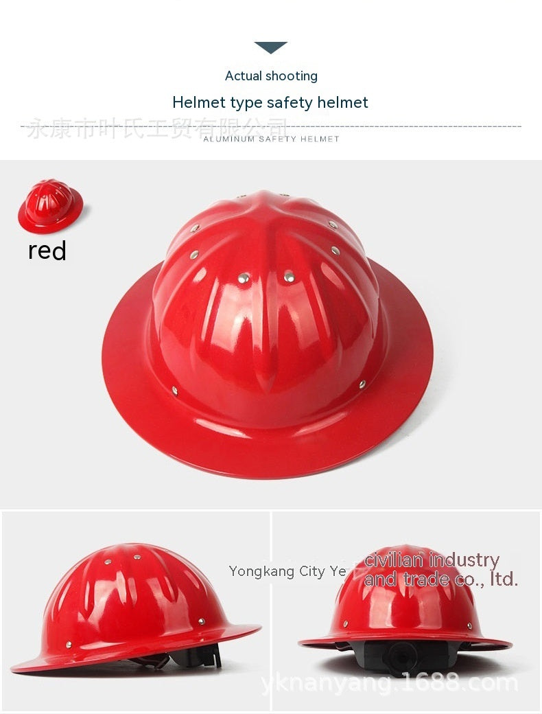 Aluminum Alloy Safety Helmet Engineering Helmet