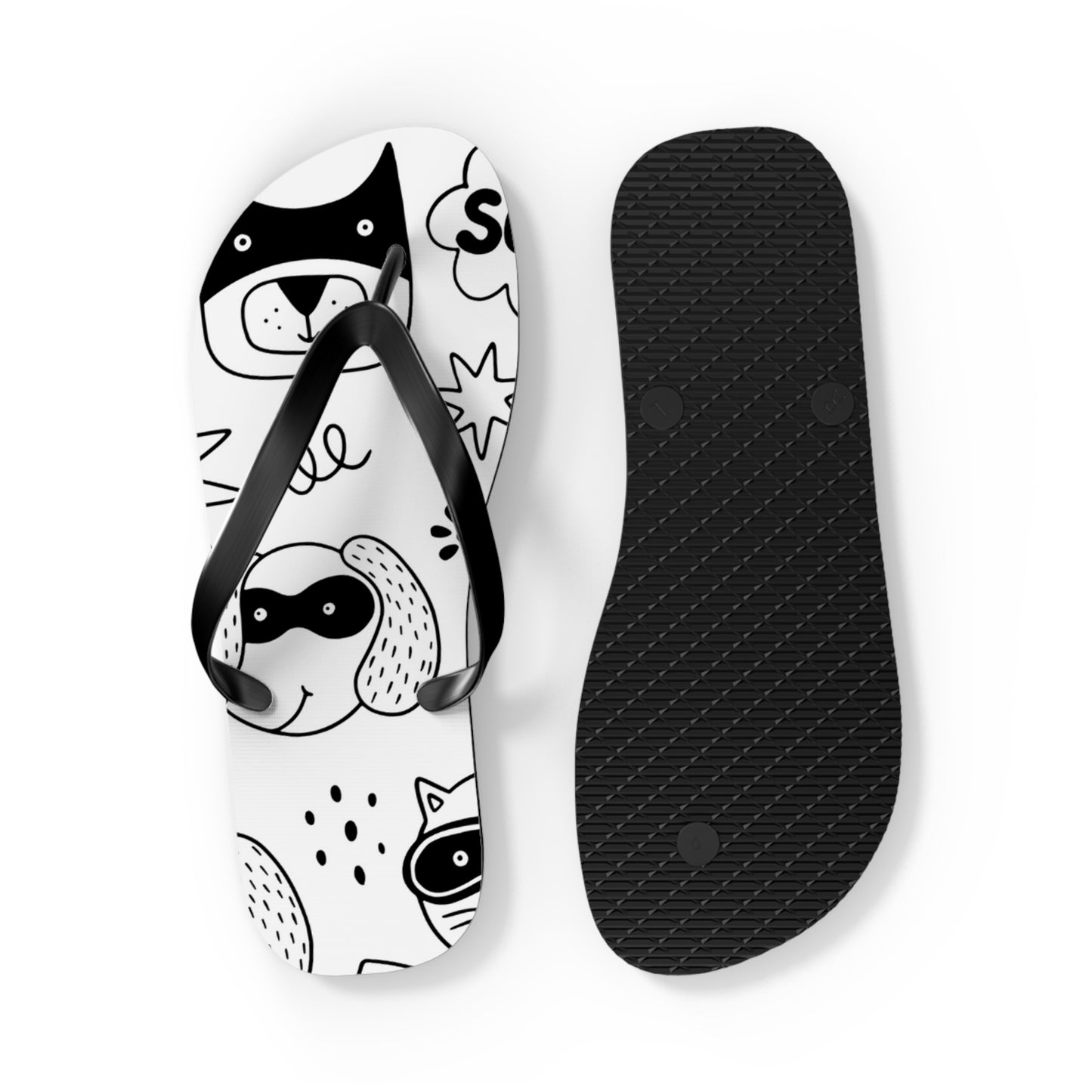 Doodle Dogs & Cats - Inovax Flip Flops