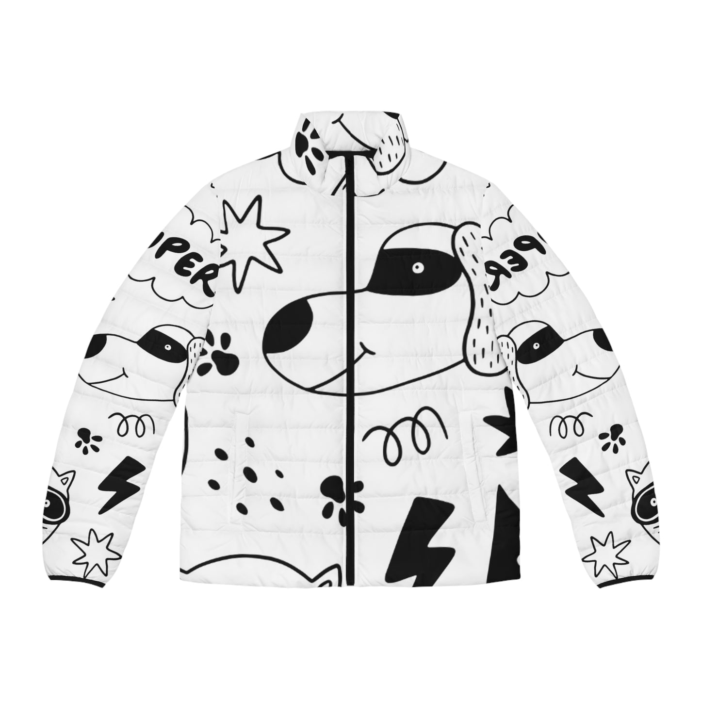 Doodle Dogs &amp; Cats - Chaqueta acolchada para hombre Inovax