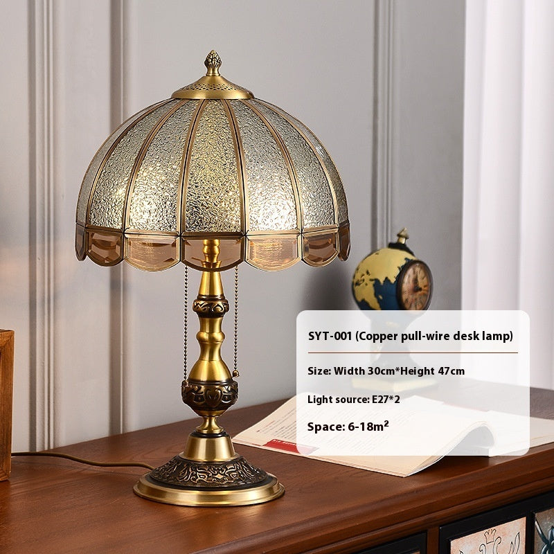 American Retro All Copper Swan Desk Lamp