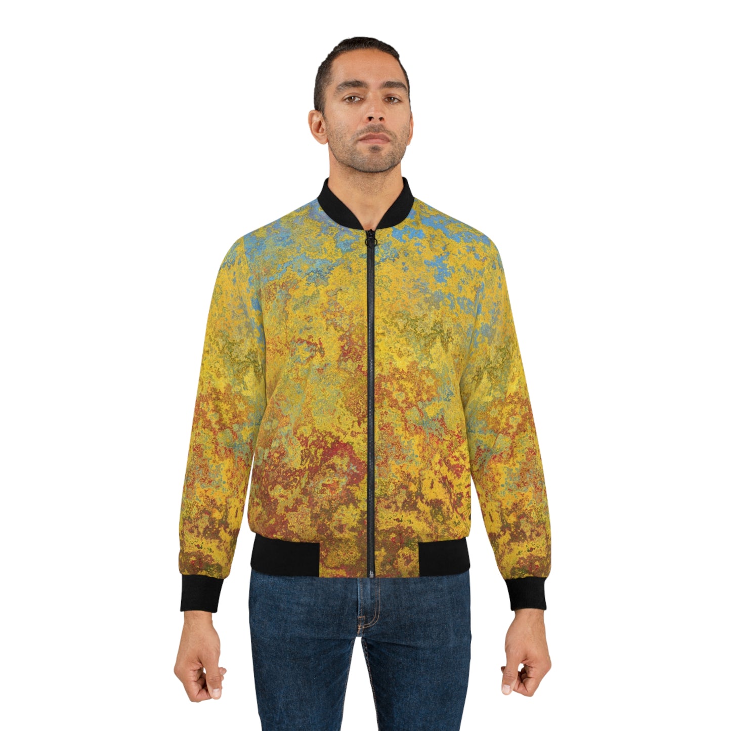 Taches dorées et bleues - Bomber Homme Inovax