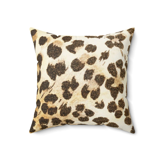 Cheetah - Inovax Spun Polyester Square Pillow