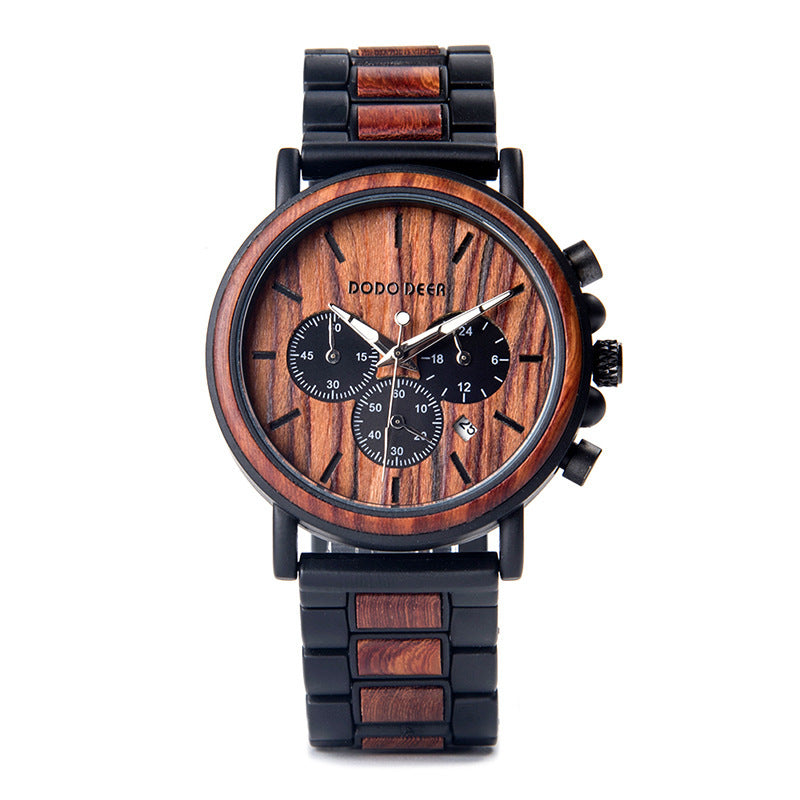 Montre étanche en bois