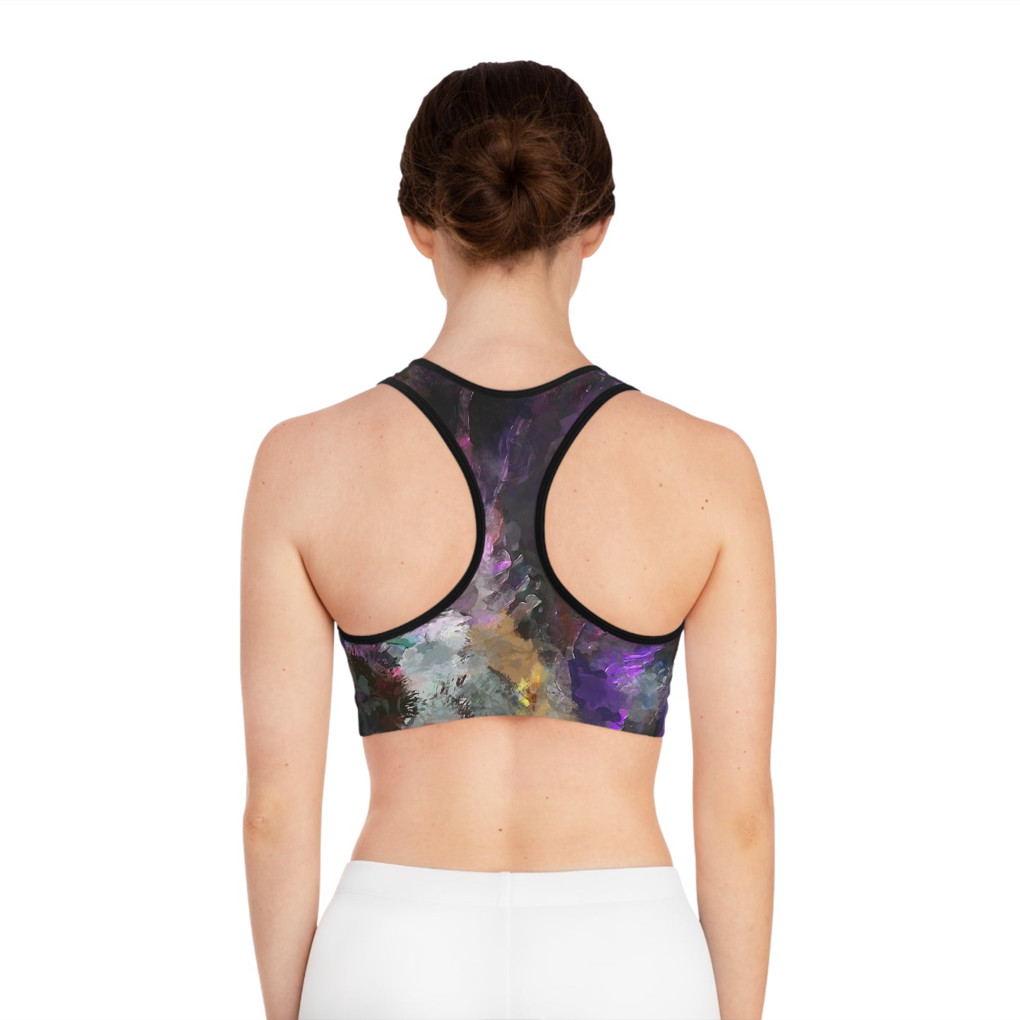 Purple Painting - Inovax Sports Bra