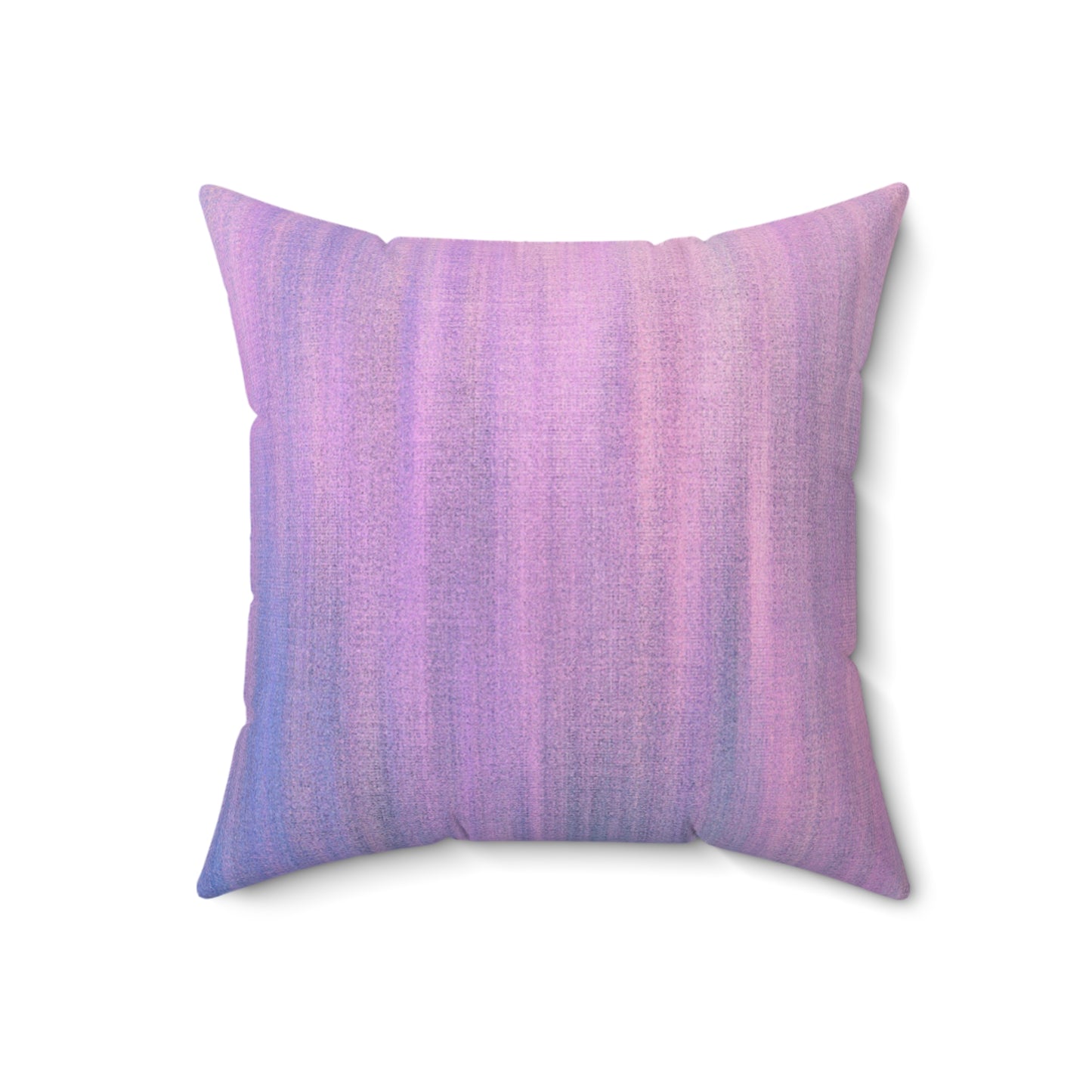 Azul y morado metálico - Almohada cuadrada de poliéster hilado Inovax