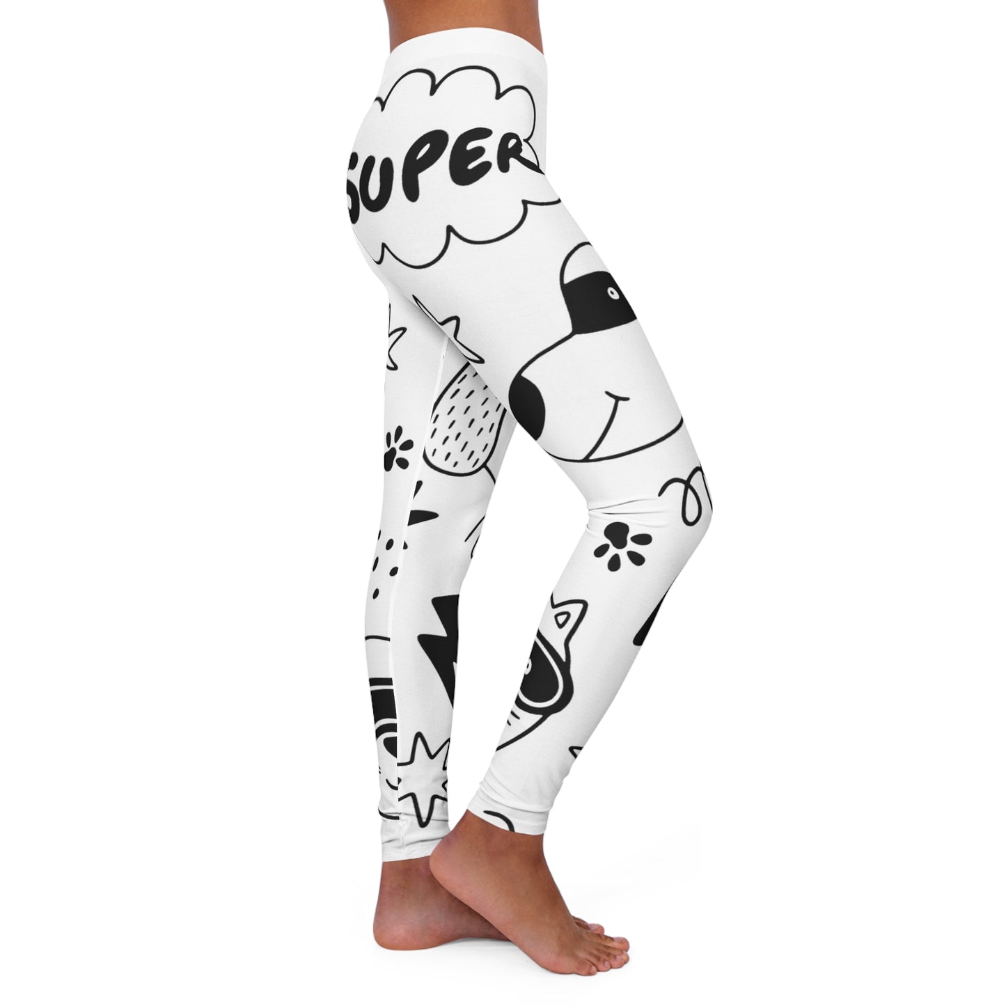 Doodle Dogs &amp; Cats - Leggings de spandex para mujer Inovax