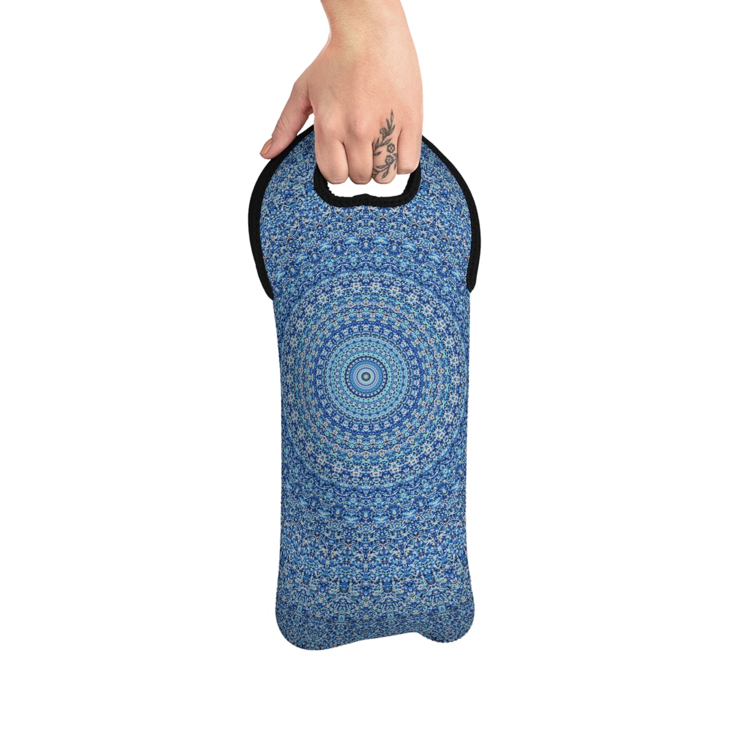 Blue Mandala - Inovax Wine Tote Bag