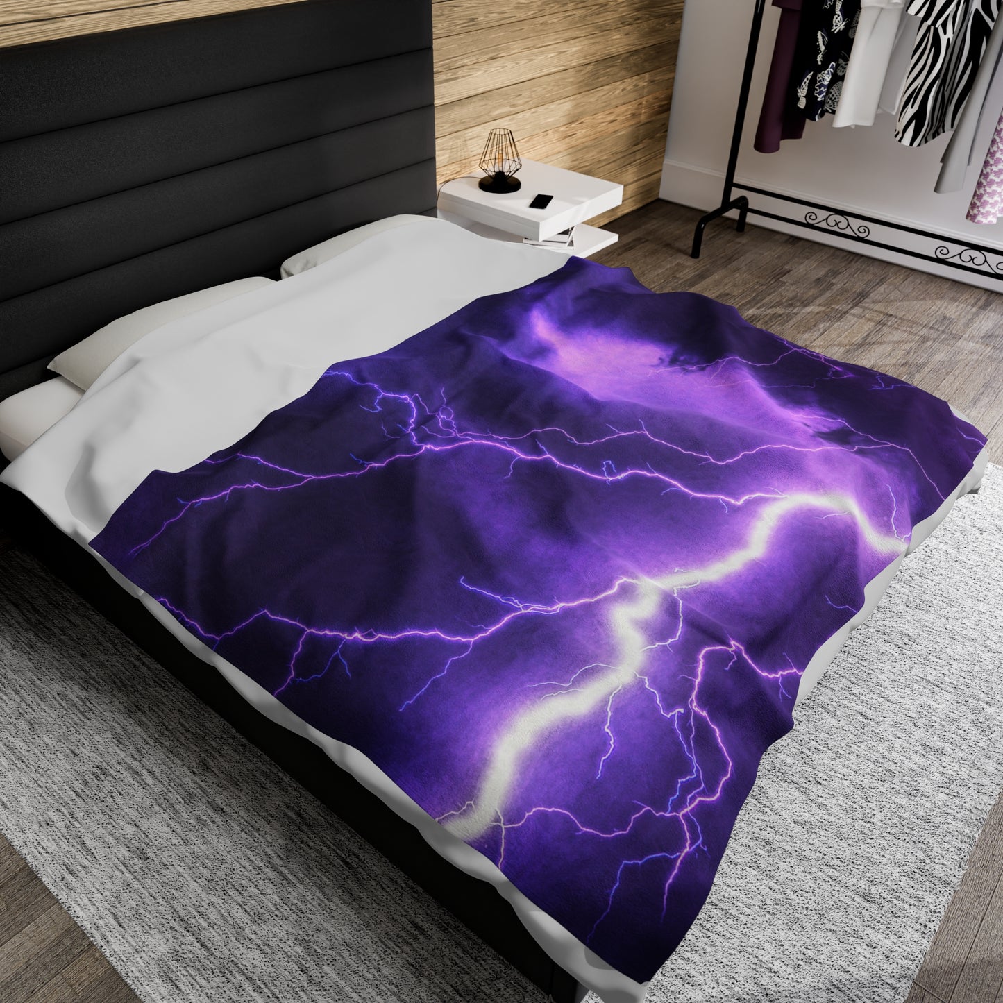 Electric Thunder - Inovax Velveteen Plush Blanket