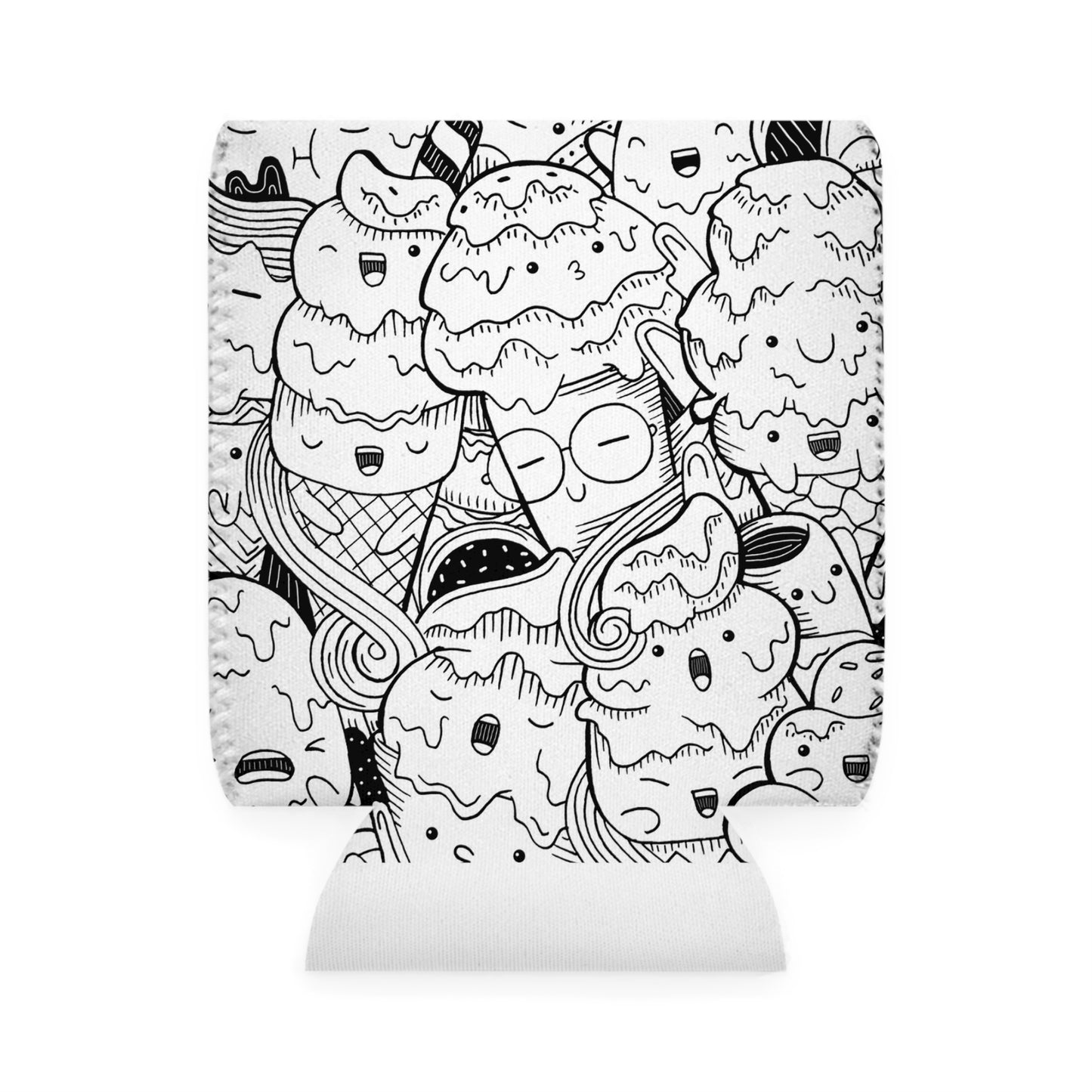 Doodle Icecream - Inovax Can Cooler Sleeve