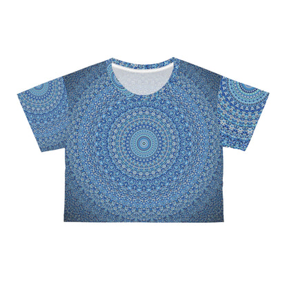 Blue Mandala - Inovax Crop Tee