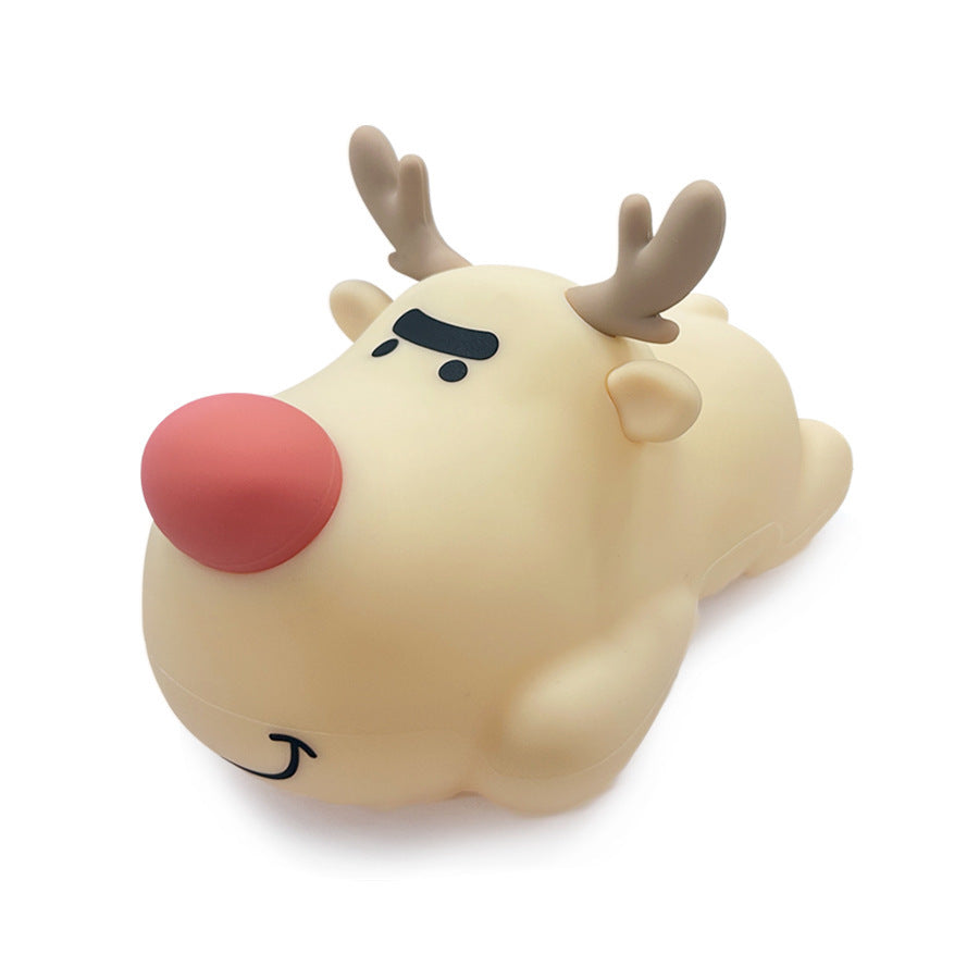 Reindeer Small Night Lamp Silicone Rechargeable