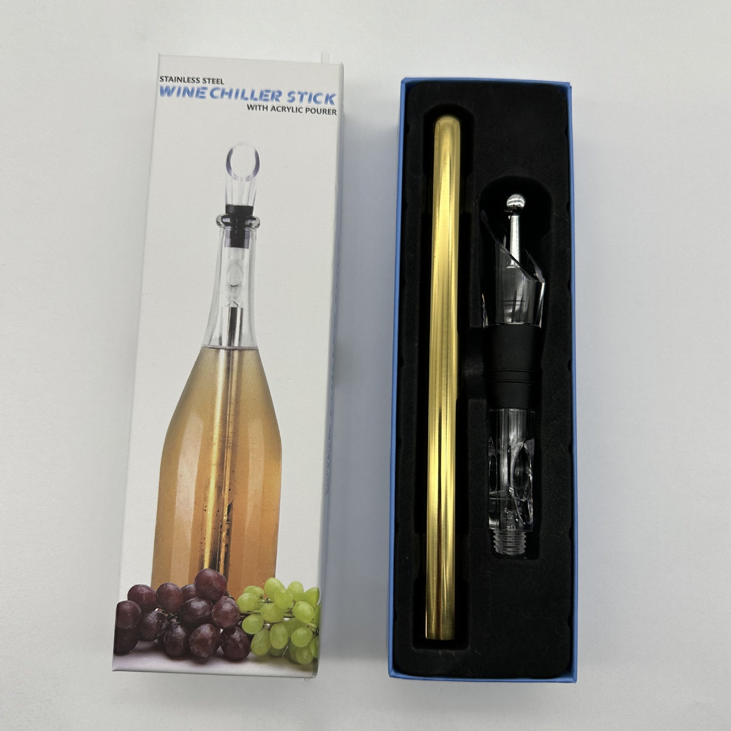 Bâton de refroidissement de bouteille de vin en acier inoxydable, tige de refroidissement de vin étanche, refroidisseur de bière, bâton de congélation de boissons, outils de Bar