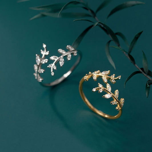 Bague branche pour femme mode printemps été bijoux